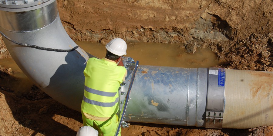 Obra hidráulica realizada por Matrain